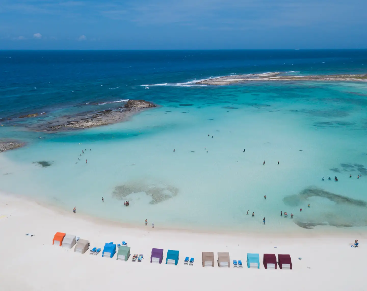 Vista aérea de Baby Beach, Aruba