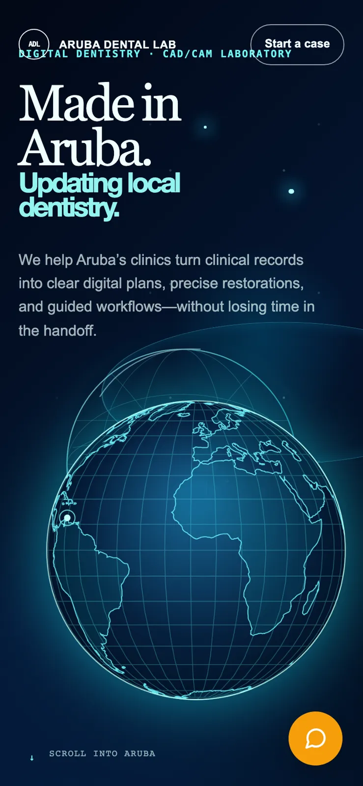 Aruba Dental Lab homepage